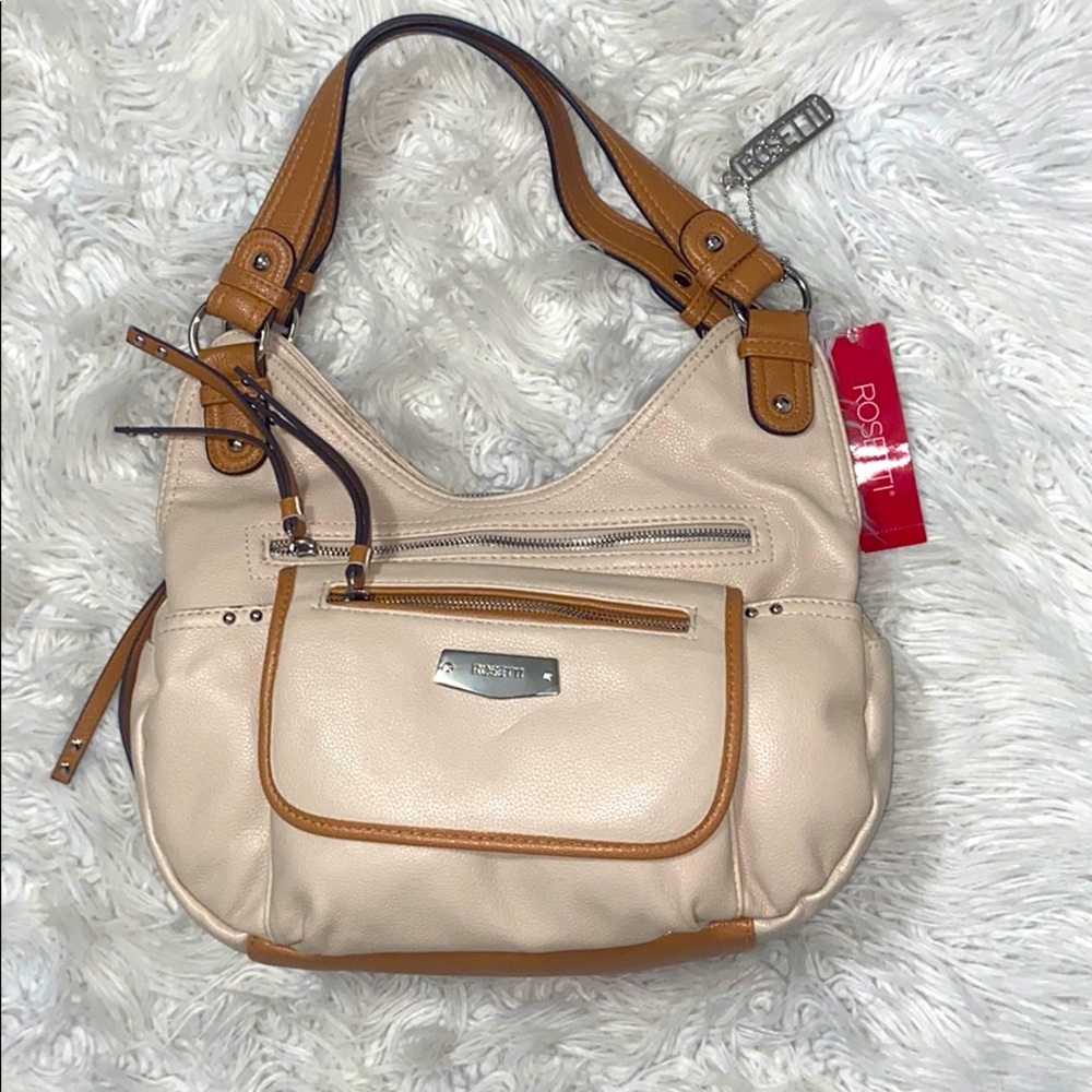 Rosetti Handbag - Cream/Brown